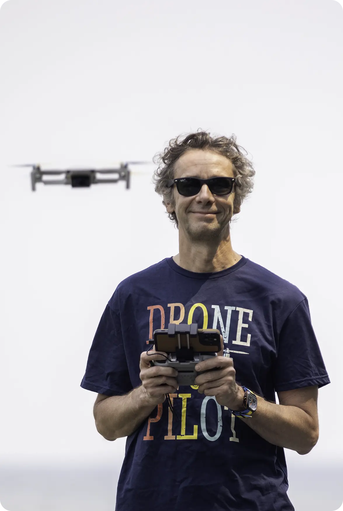 Alex Svit flying a Drone