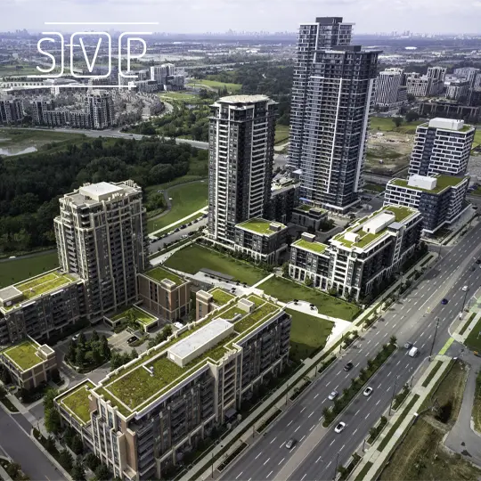 Aerial Photo of a High-Rise Buildings